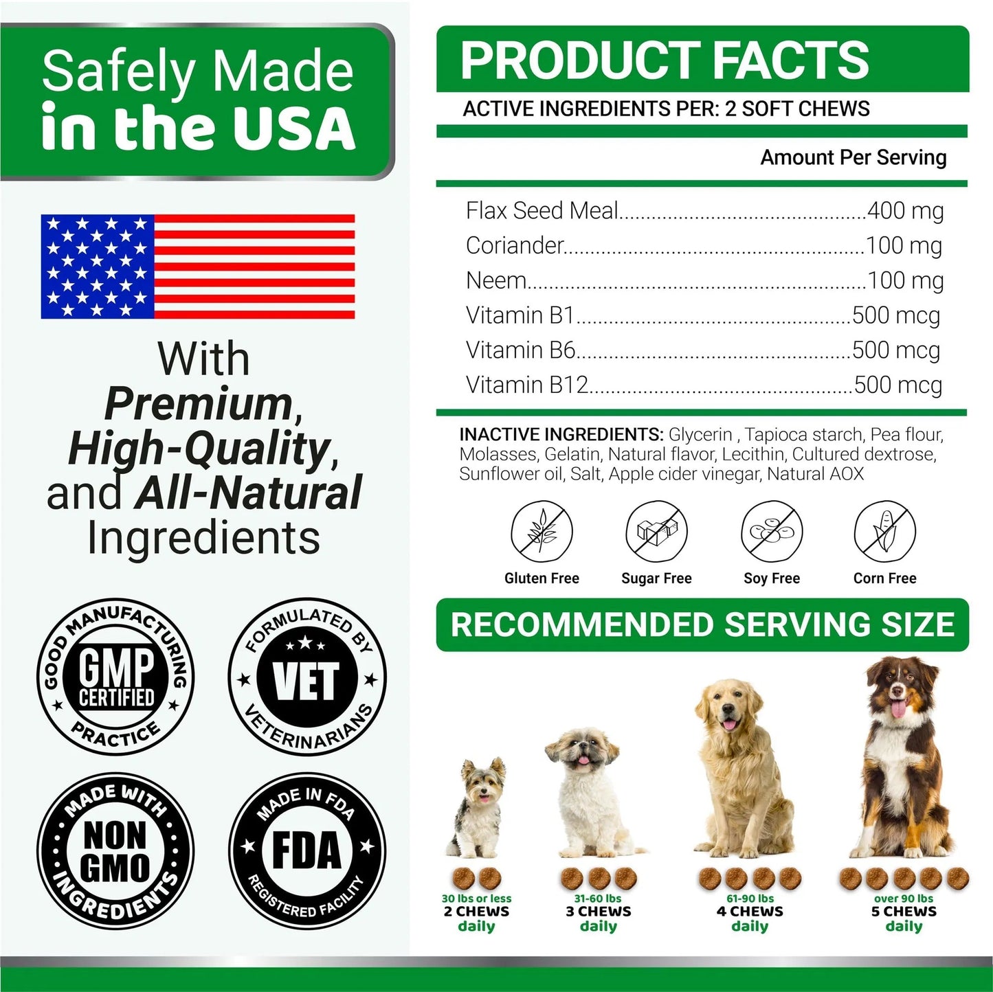 Flea And Tick Prevention For Dogs Chewables 170 Treats Natural Dog Flea And Tick Treatment All Breeds & Ages Made In USA CANNOT Be Listed For Sale On Amazon