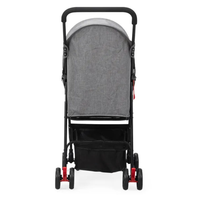 Foldable Pet Stroller, Small Dog Cat Stroller With Storage Basket For Small Puppies, Gray And Black