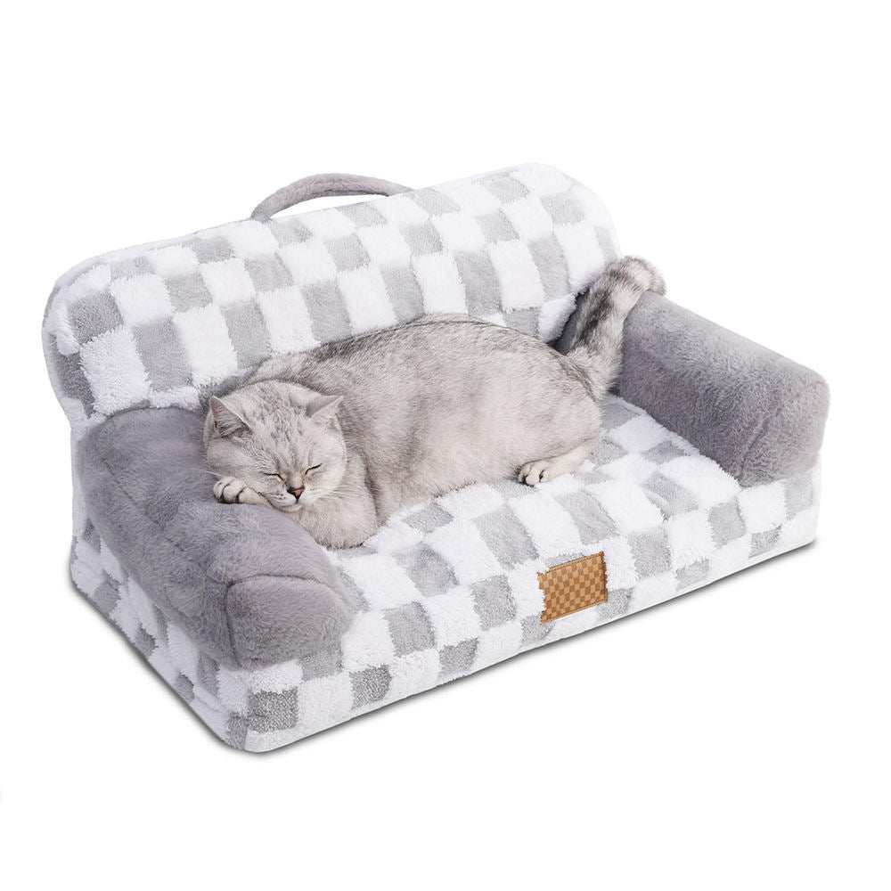 Orthopedic Pet Couch Bed - Machine Washable Non-Slip - Purrfect Pet Haven