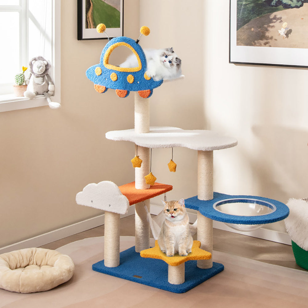 49 Inch UFO Cat Tree - Space Capsule