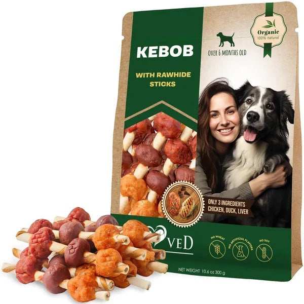Dog Rawhide Treats - Human Grade Duck & Chicken Dental Chews - Purrfect Pet Haven