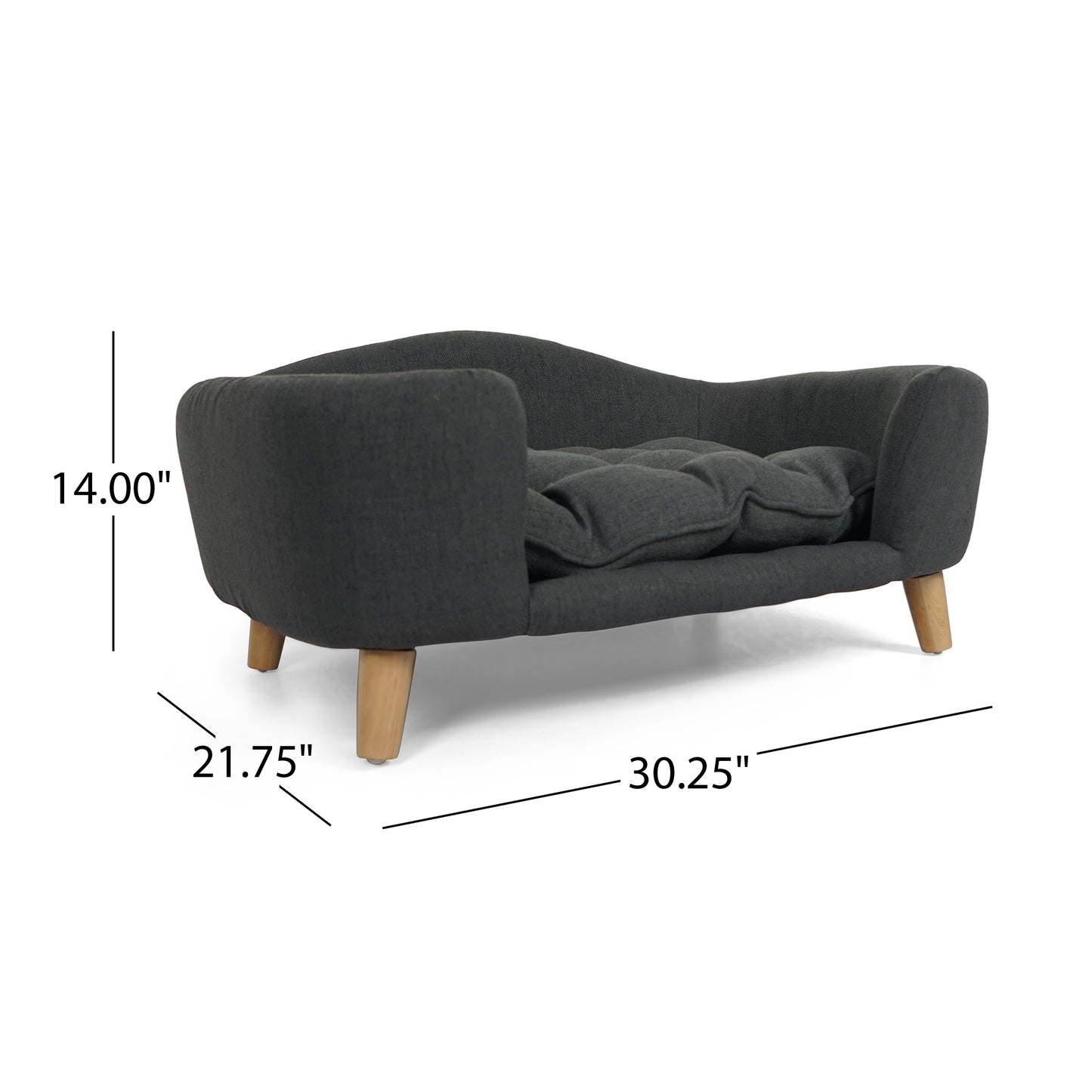 Luxurious Modern Dog Couch - Birch Wood