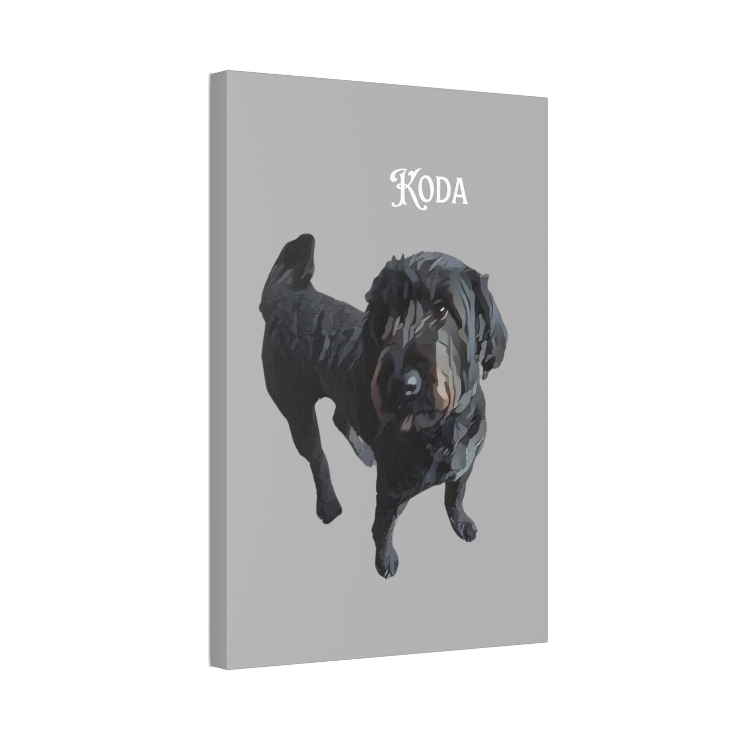 PAW-sonalized Light Grey Canvas Print | Upload Photo~Choose size | Purrfect Pet Haven