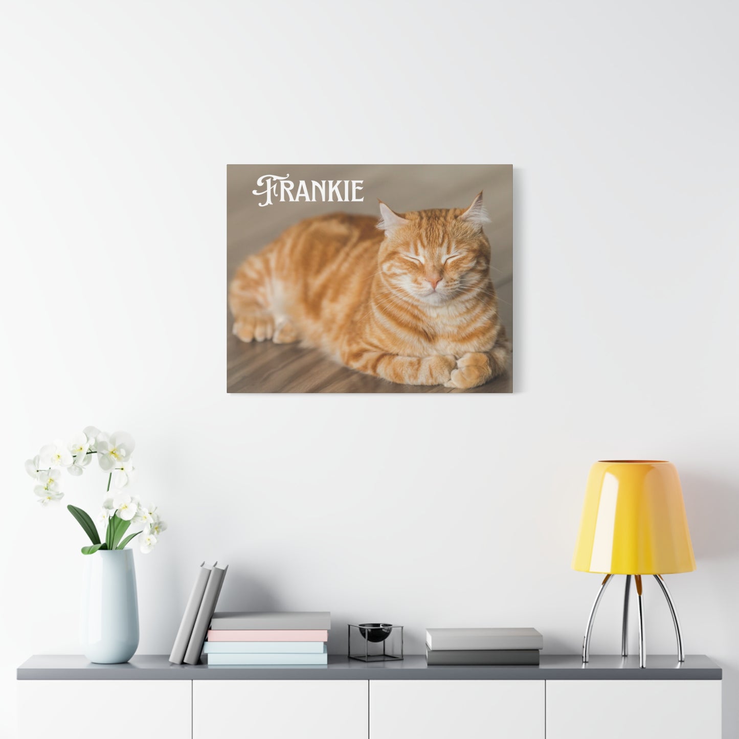 Personalized Landscape Photo Canvas Wall Art - Stretch Framed Print for Pet Lovers