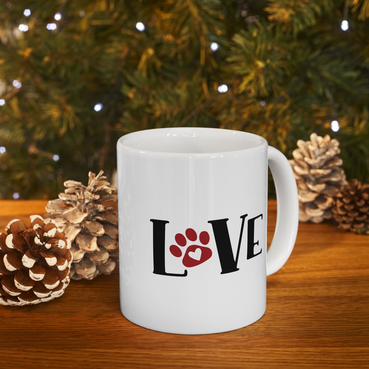 Love Ceramic Mug - 11oz & 15oz - Perfect Gift for All Dog Lovers