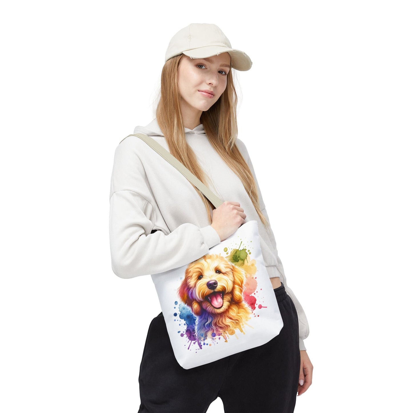 Colorful Goldendoodle Dog Lover Tote Bag - Fun Pet Art for All Occasions | Purrfect Pet Haven