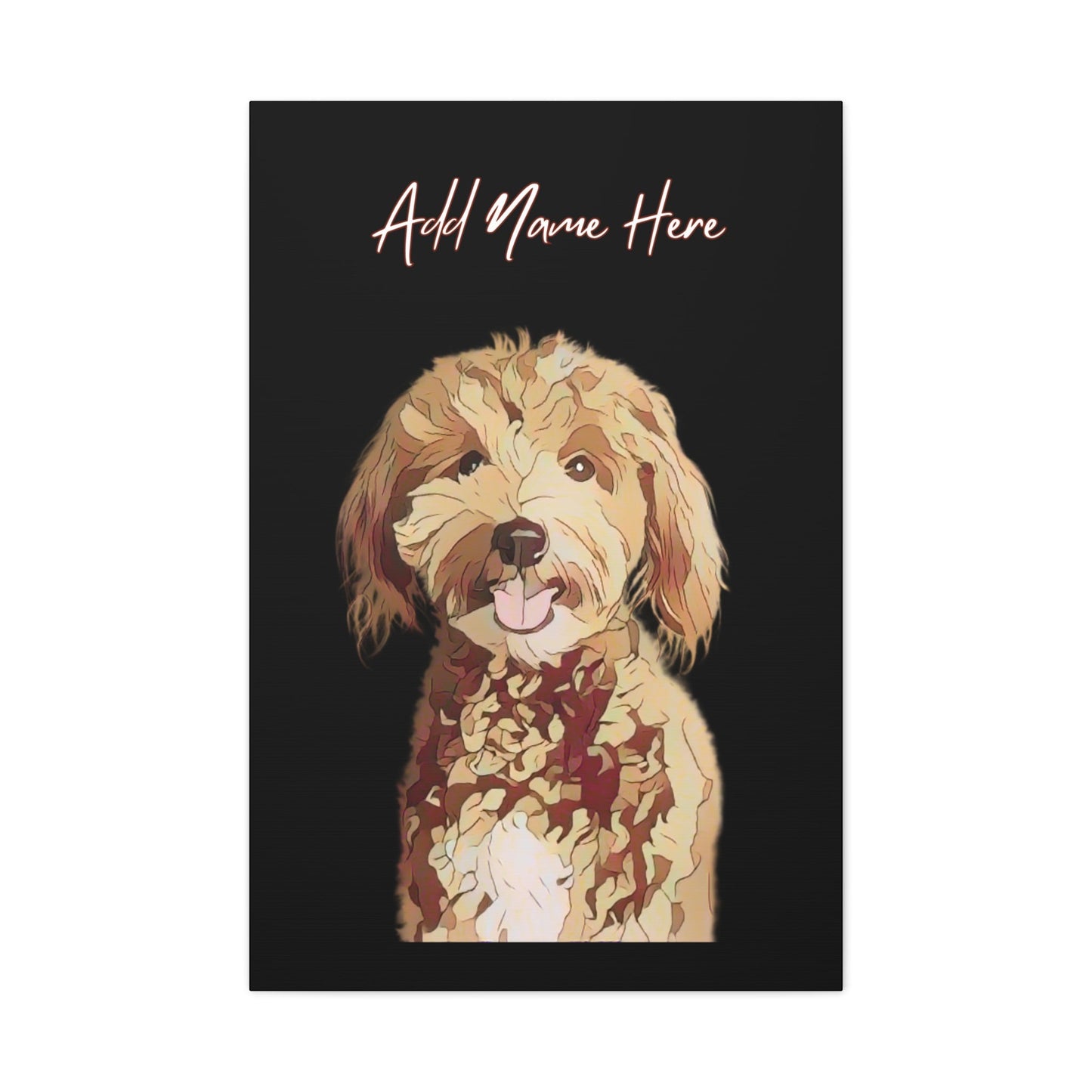 Custom Cartoonify Portrait Canvas - Personalized Art for Pet Lovers | Purrfect Pet Haven