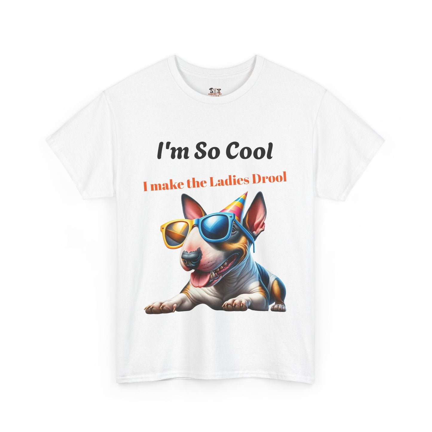 Unisex Heavy Cotton Tee - Cool Dog Graphic | I Make the Ladies Drool | Fun Pet Lover Shirt | Purrfect Pet Haven