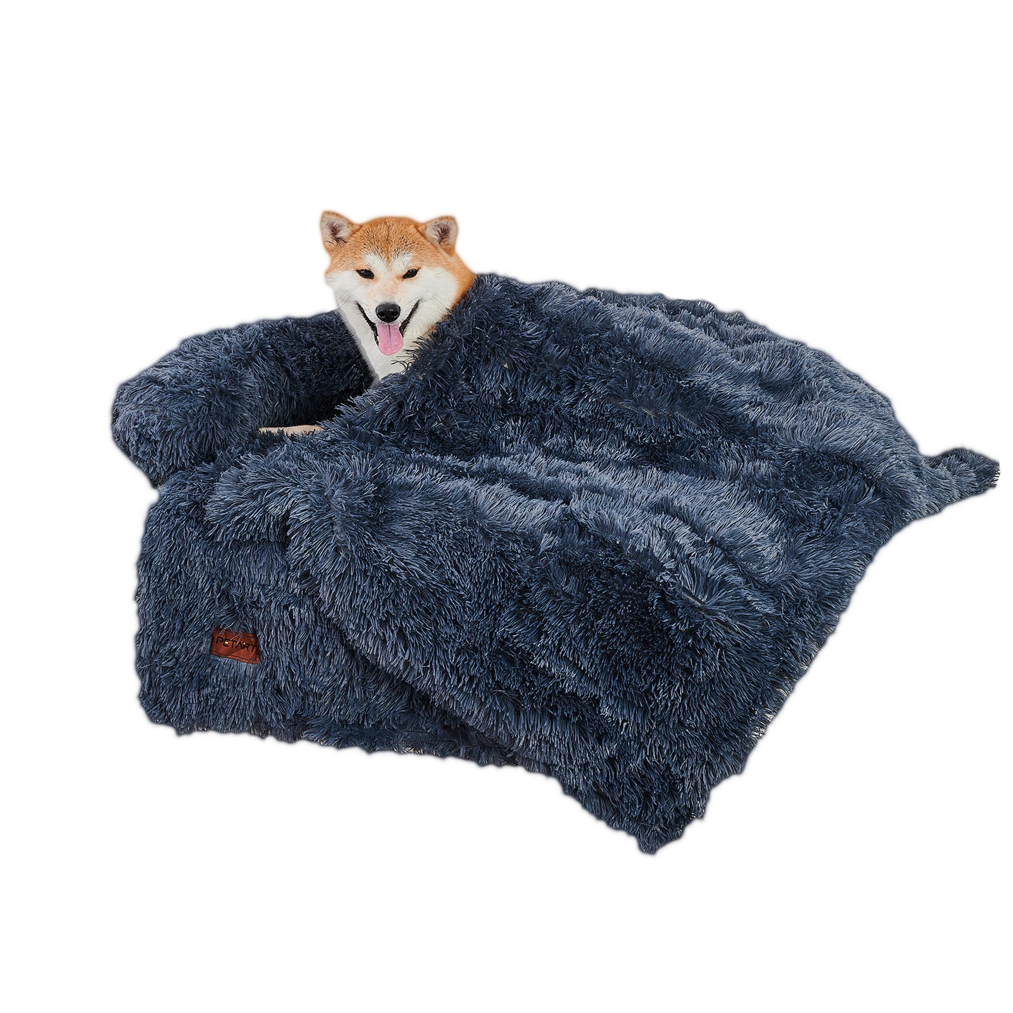 Dog Couch Bed Mat - Fluffy with Blanket