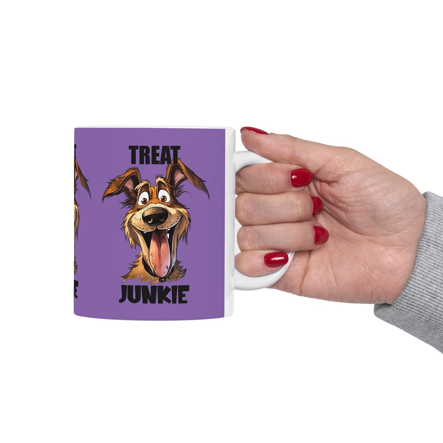 Funny Dog Lover Mug - 'Treat Junkie' - Perfect Gift for Pet Owners | Purrfect Pet Haven