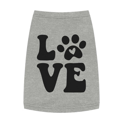 Cute Pet Tank Top - 'Love' Design for Dogs and Cats