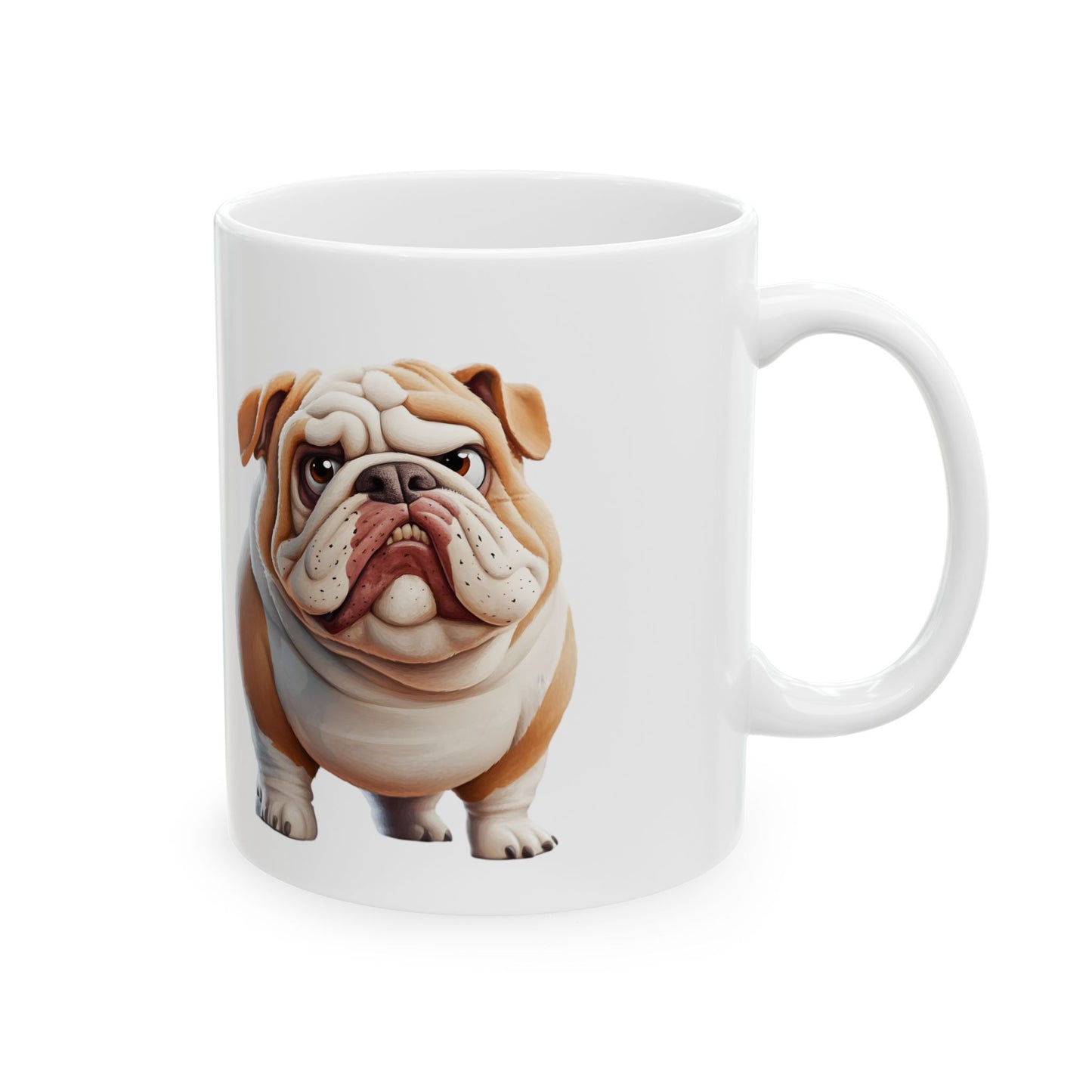 Bulldog Ceramic Mug – Perfect for Dog Lovers, 11oz & 15oz