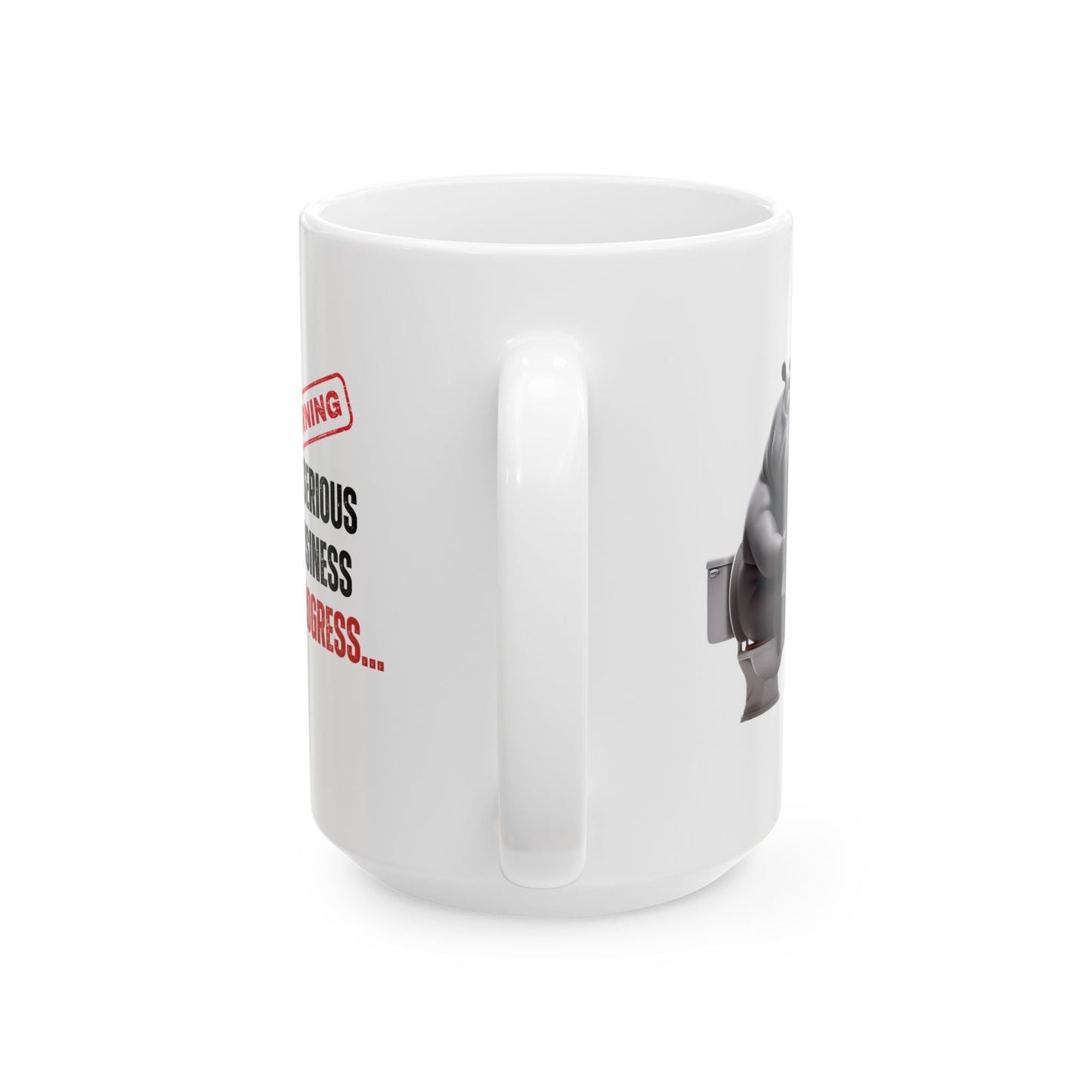 Funny Toilet Humor Ceramic Mug - 11oz & 15oz Coffee Cup for Adults | Purrfect Pet Haven
