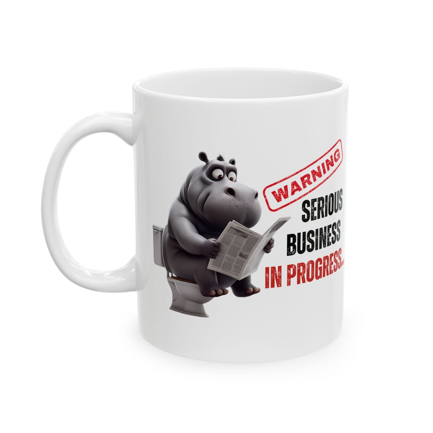 Funny Toilet Humor Ceramic Mug - 11oz & 15oz Coffee Cup for Adults | Purrfect Pet Haven