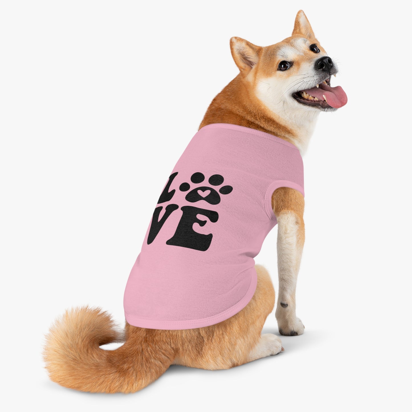 Cute Pet Tank Top - 'Love' Design for Dogs and Cats