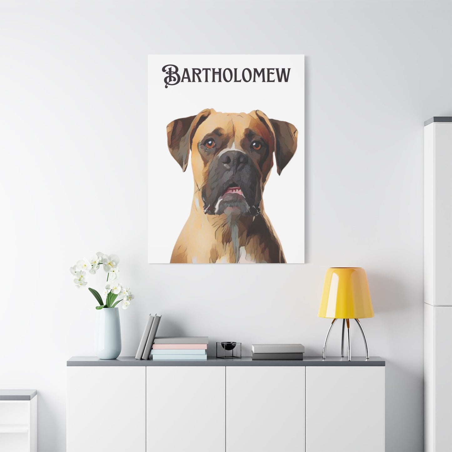 PAW-sonalized White Canvas Print | Upload Photo~Choose size | Purrfect Pet Haven