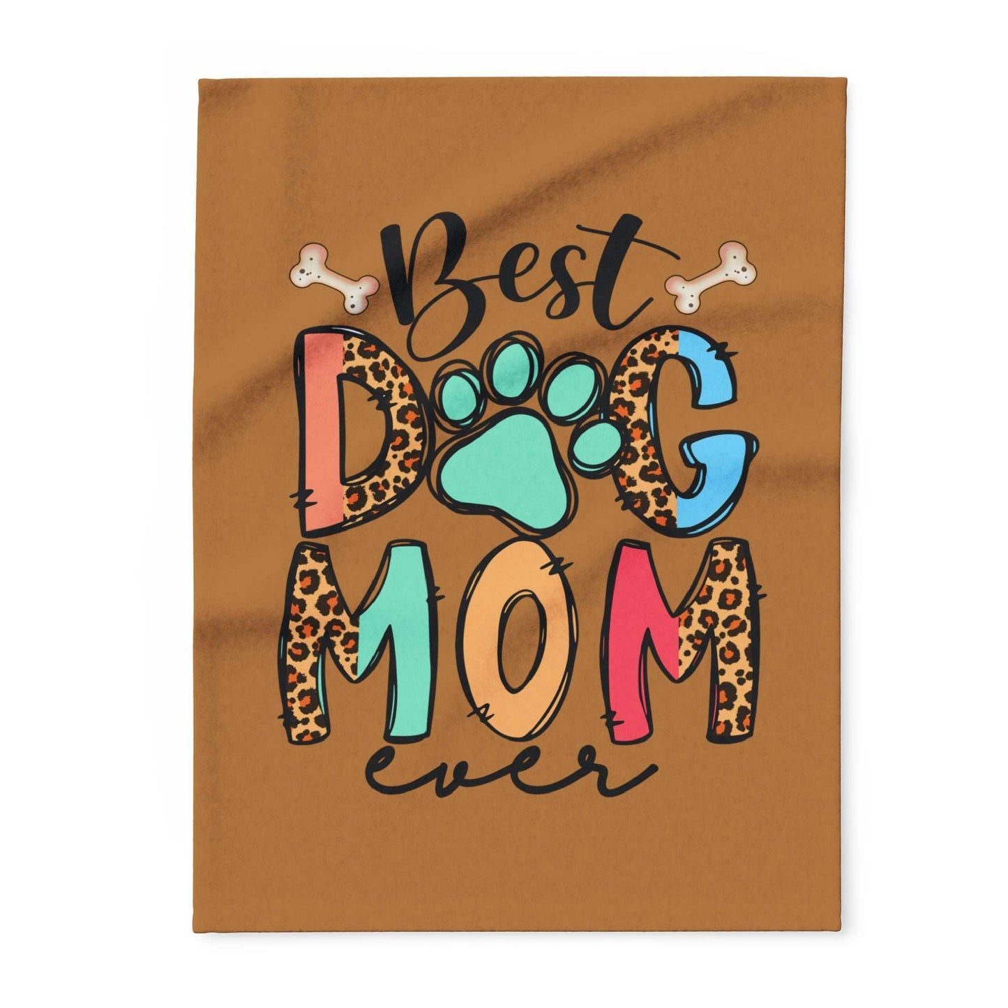 Best Dog Mom Ever Fleece Blanket - Cozy Pet Blankie - Purrfect Pet Haven