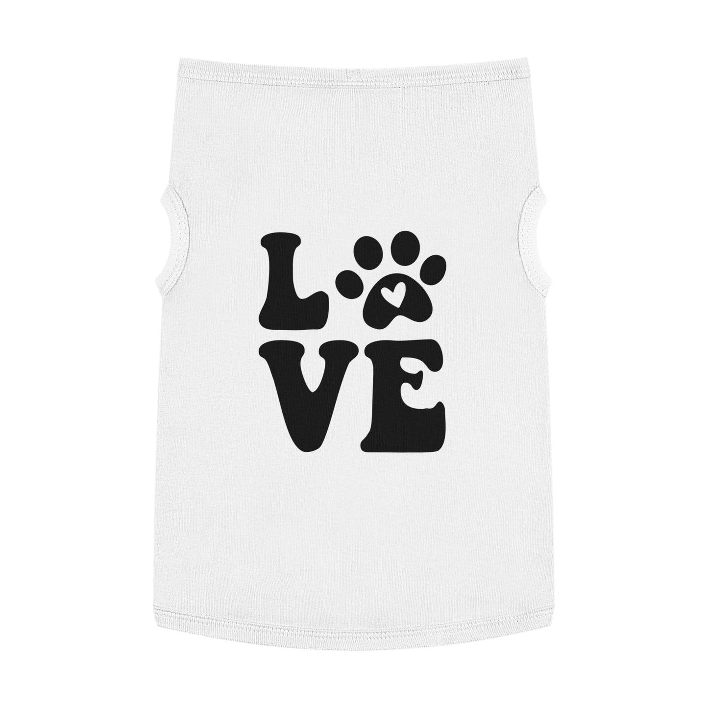 Cute Pet Tank Top - 'Love' Design for Dogs and Cats
