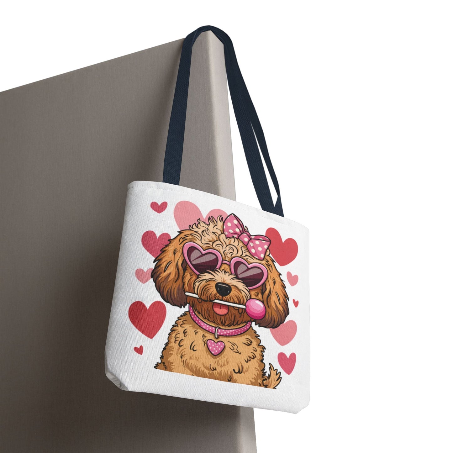Cute Dog Lover Tote Bag with Heart Design | Purrfect Pet Haven