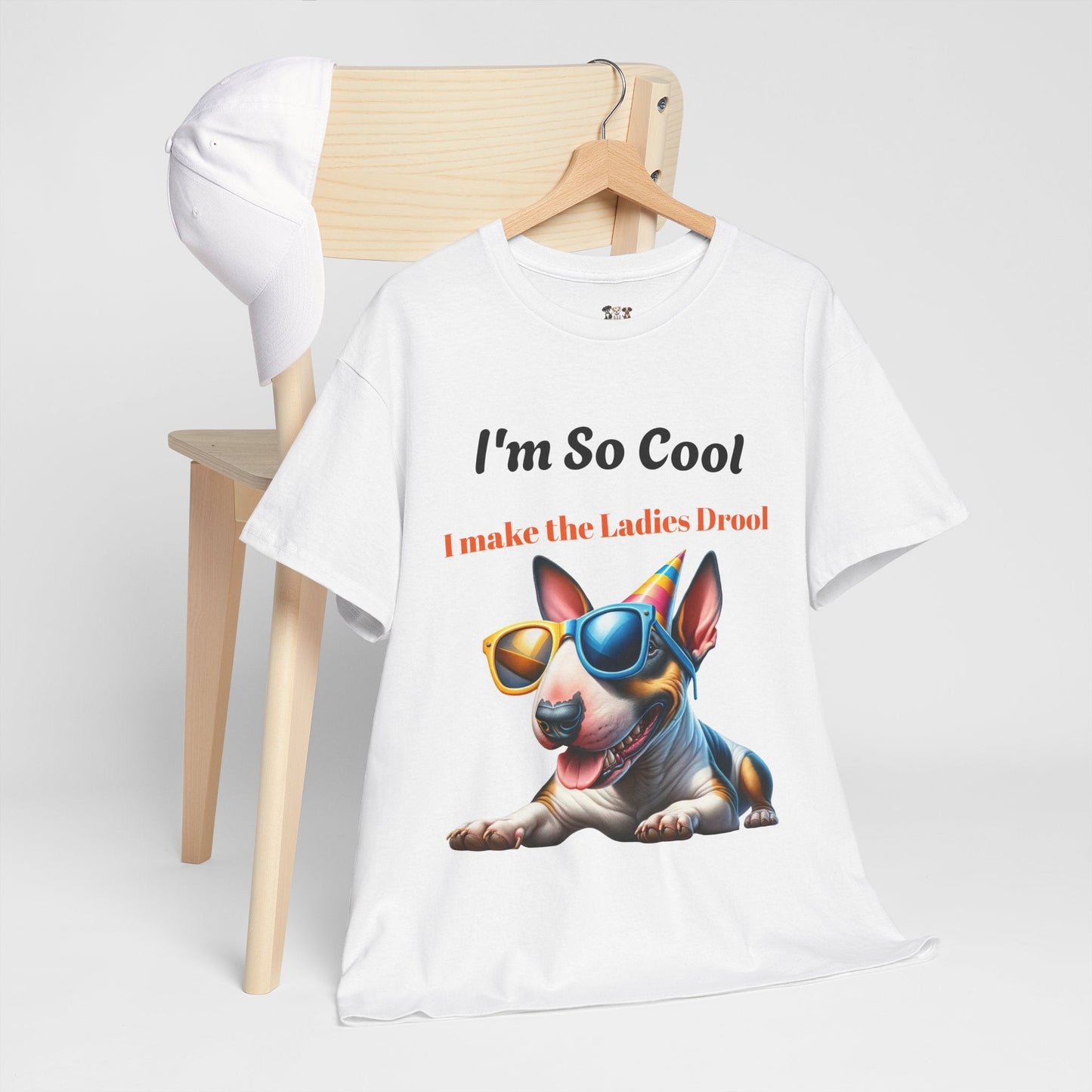 Unisex Heavy Cotton Tee - Cool Dog Graphic | I Make the Ladies Drool | Fun Pet Lover Shirt | Purrfect Pet Haven