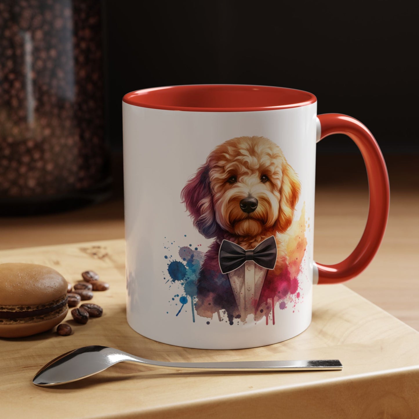 Watercolor Dog Lover Coffee Mug - 11oz & 15oz Accent Mugs for Pet Owners | Purrfect Pet Haven