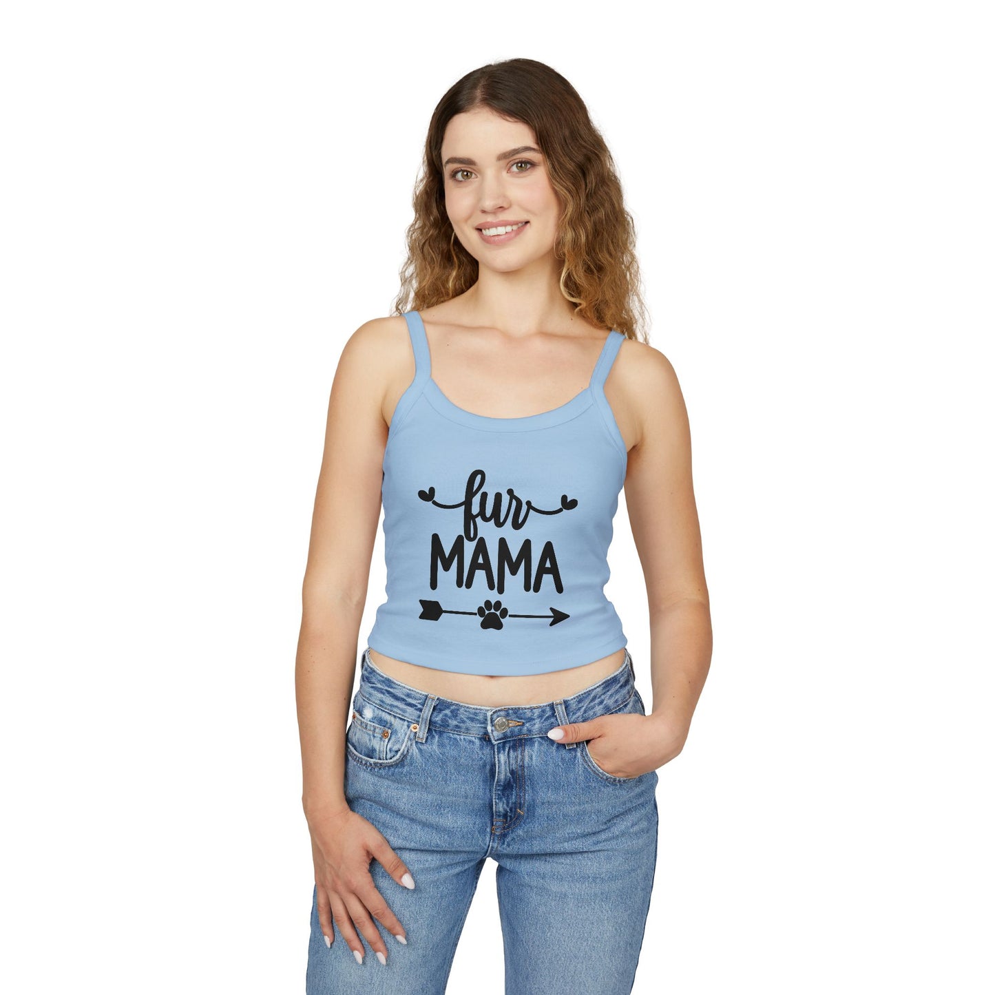 Fur Mama Spaghetti Strap Tank Top - Perfect for Dog Moms