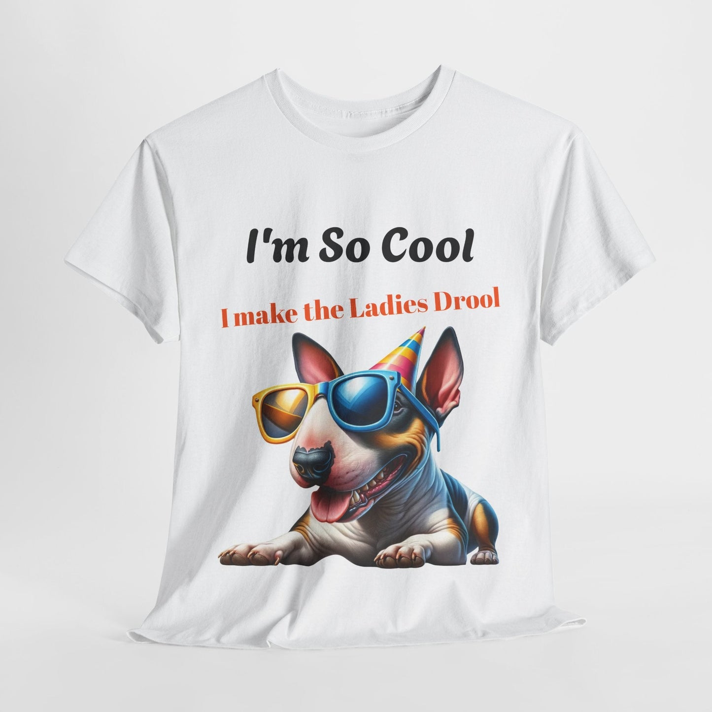 Unisex Heavy Cotton Tee - Cool Dog Graphic | I Make the Ladies Drool | Fun Pet Lover Shirt | Purrfect Pet Haven