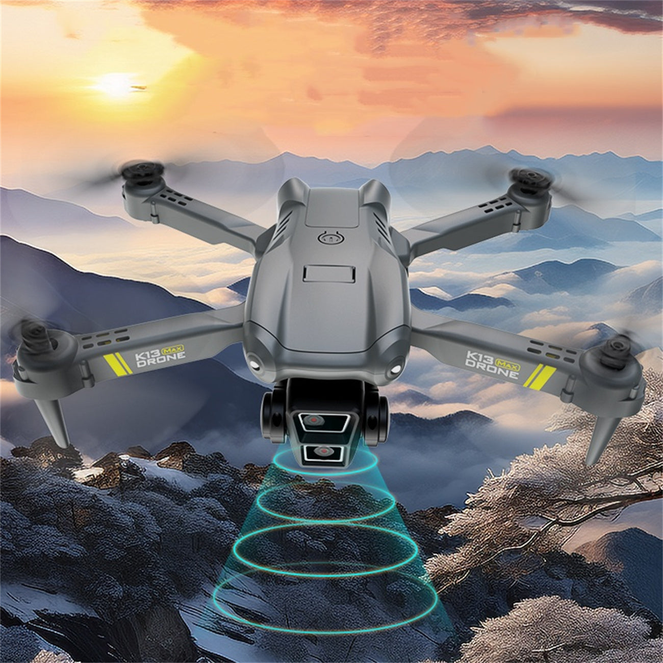 K13 Smart Pet Photography Drone with 2 Batteries - Beginner Friendly