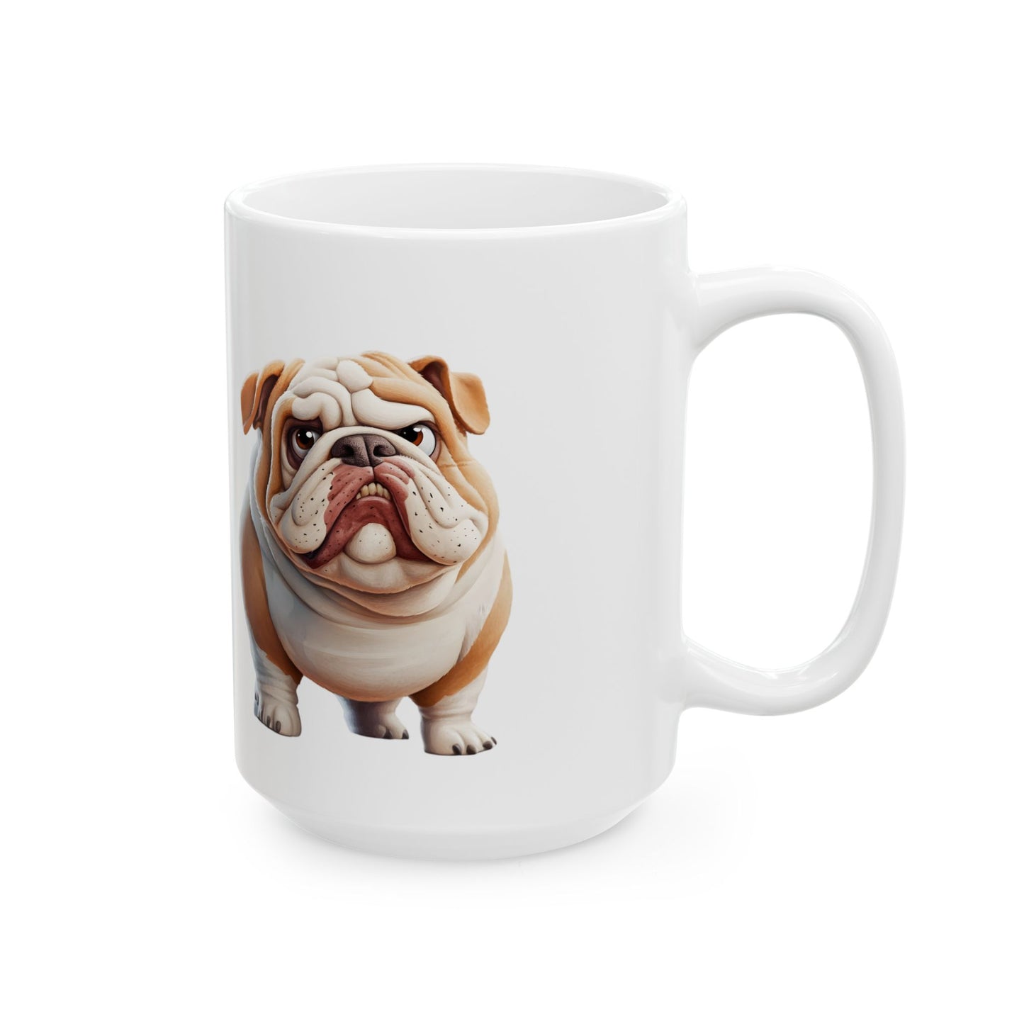 Bulldog Ceramic Mug – Perfect for Dog Lovers, 11oz & 15oz
