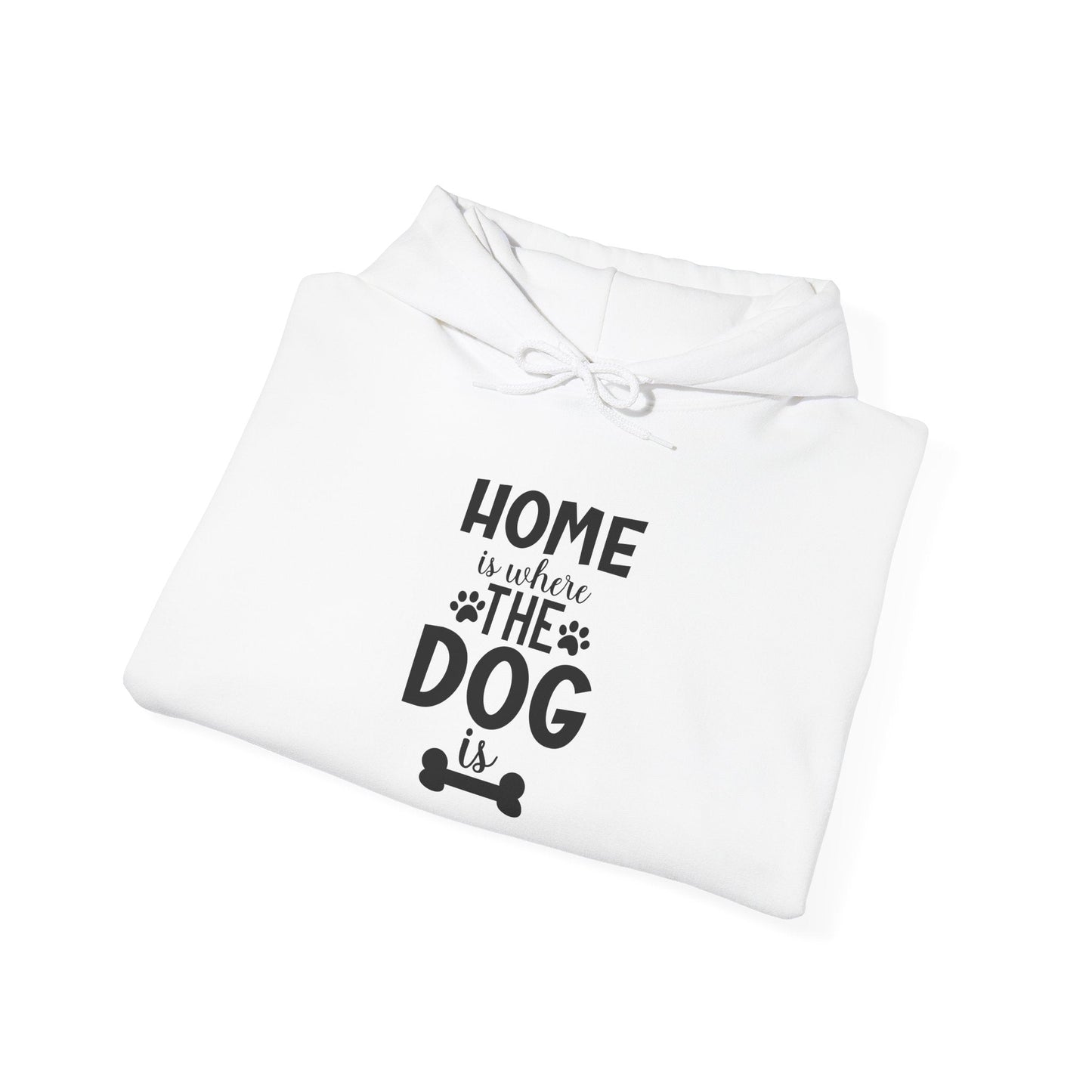 Home is Where the Dog Is Unisex Heavy Blend™ Hooded Sweatshirt | Purrfect Pet Haven