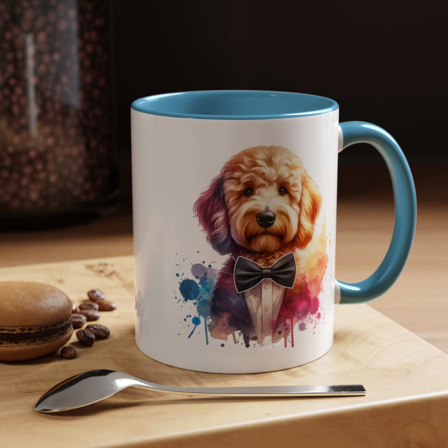 Watercolor Dog Lover Coffee Mug - 11oz & 15oz Accent Mugs for Pet Owners | Purrfect Pet Haven