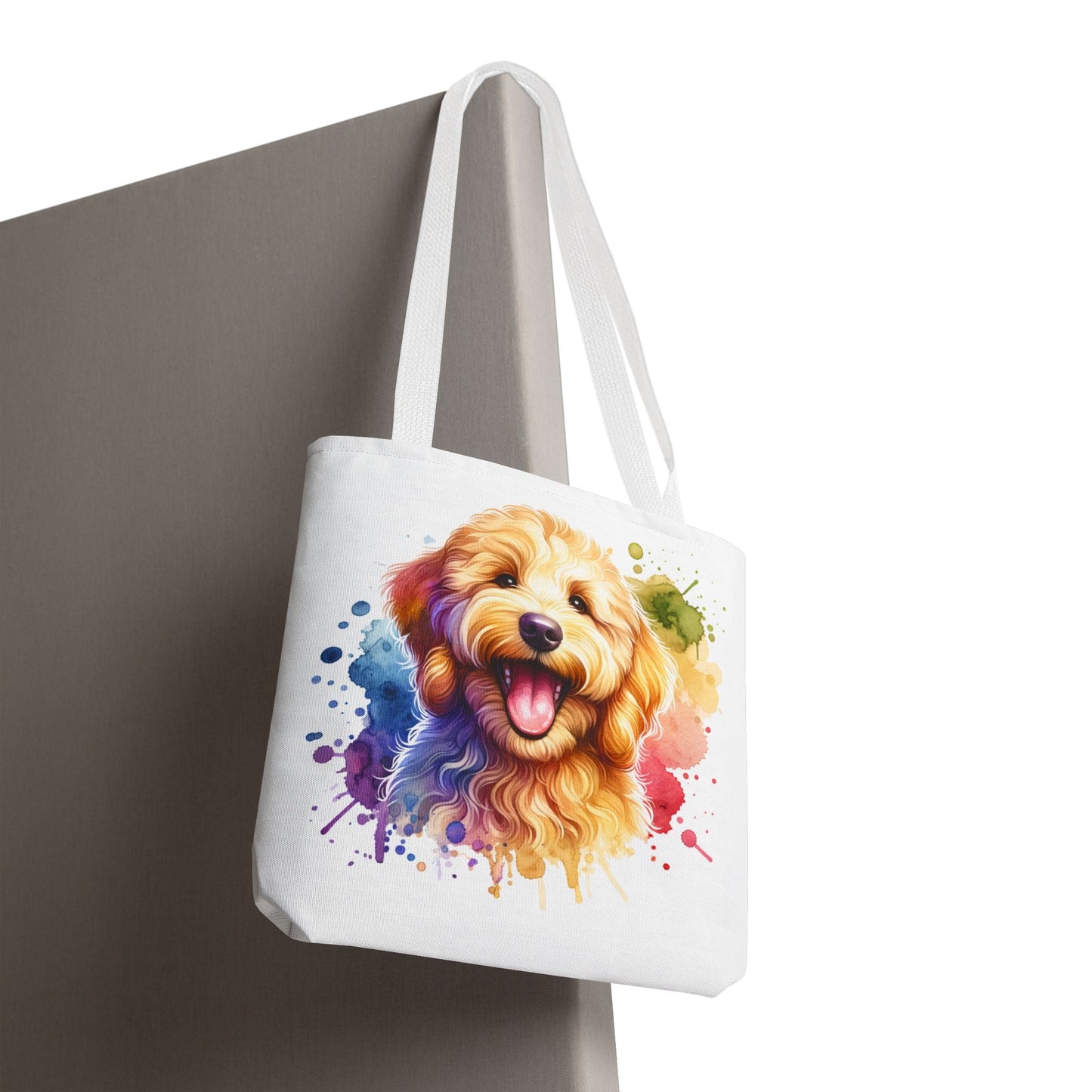 Colorful Goldendoodle Dog Lover Tote Bag - Fun Pet Art for All Occasions | Purrfect Pet Haven