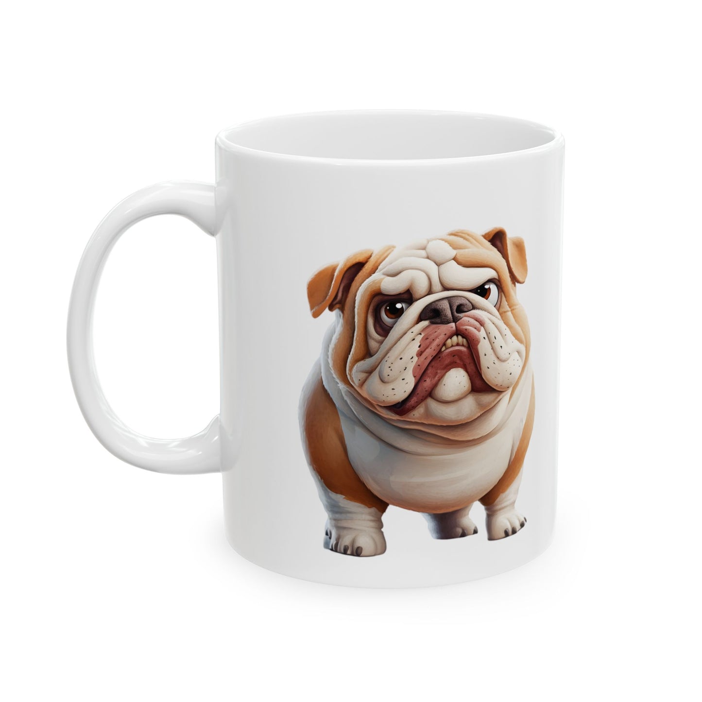 Bulldog Ceramic Mug – Perfect for Dog Lovers, 11oz & 15oz