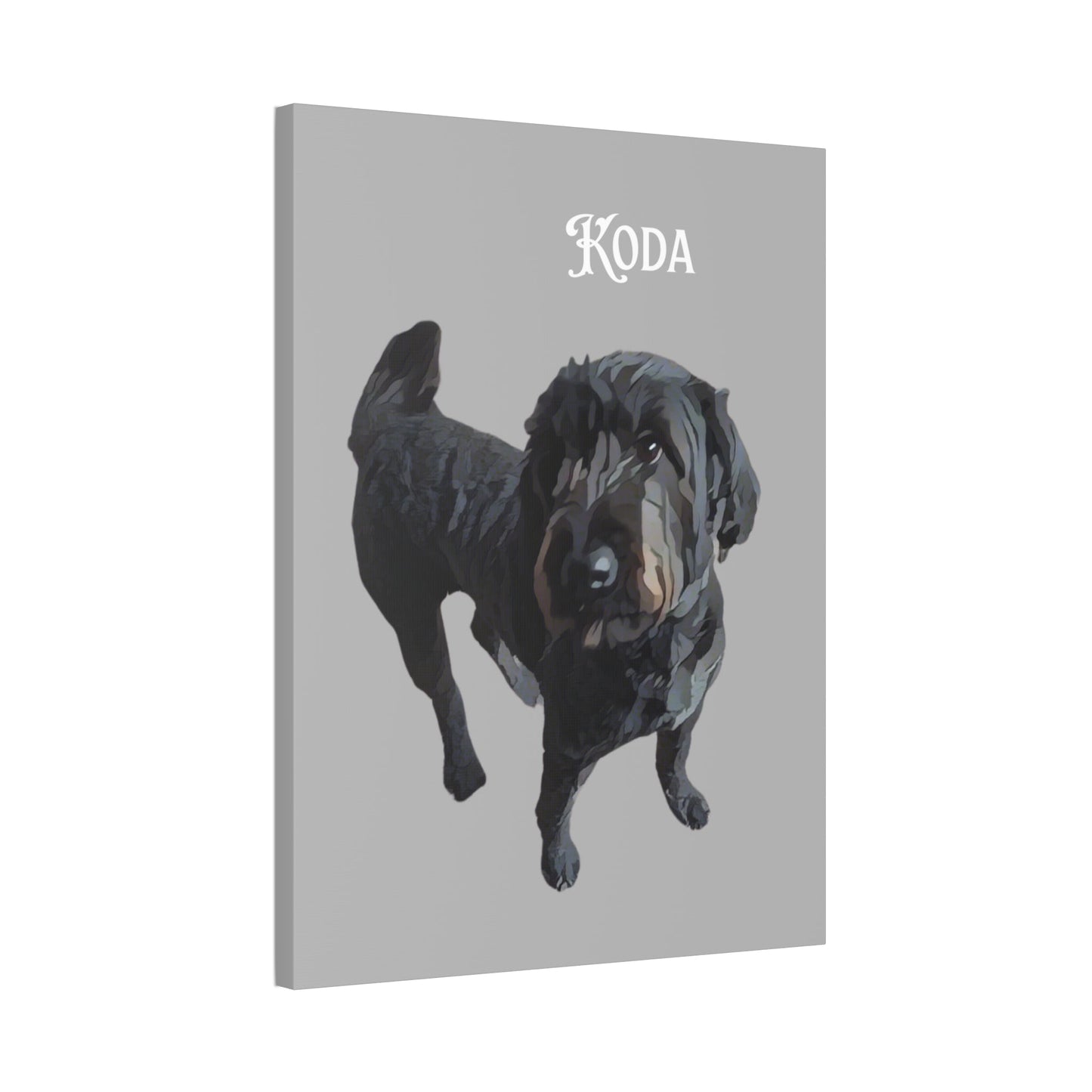 PAW-sonalized Light Grey Canvas Print | Upload Photo~Choose size | Purrfect Pet Haven