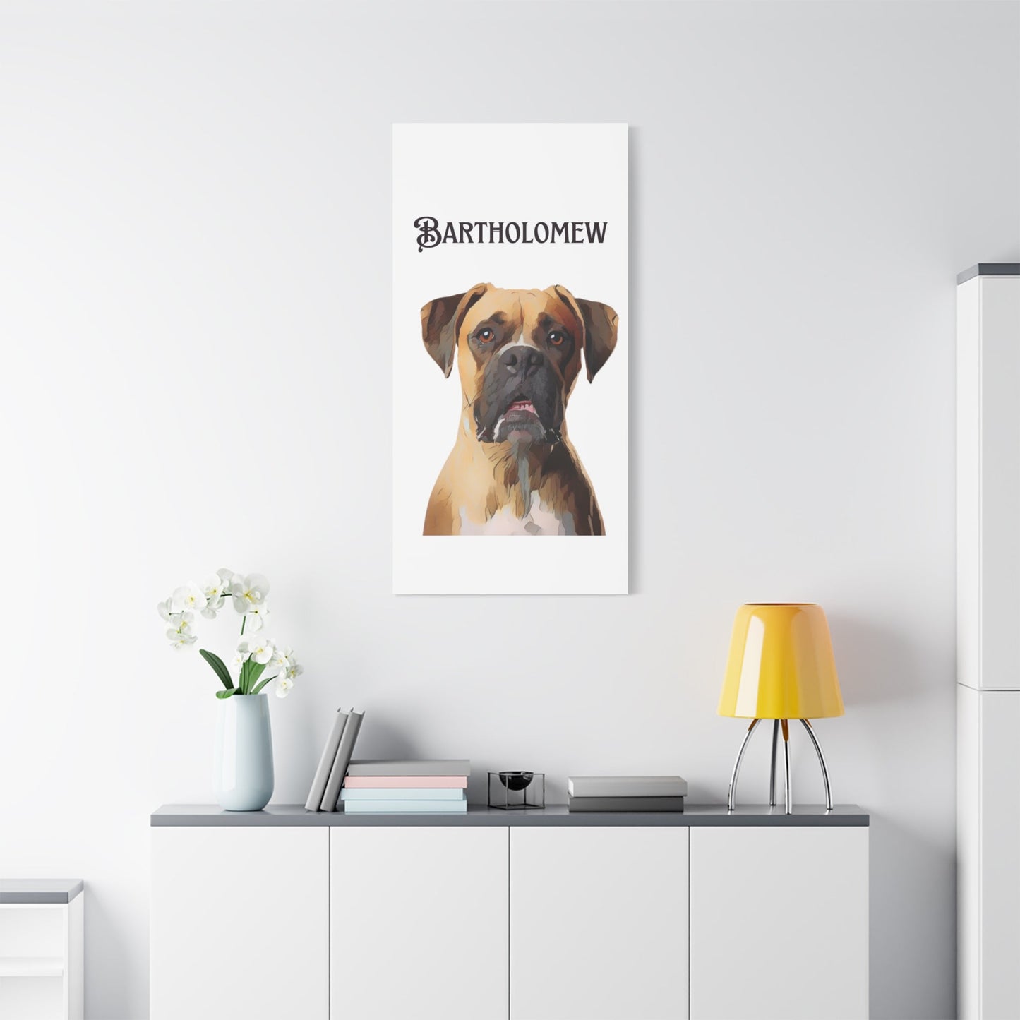 PAW-sonalized White Canvas Print | Upload Photo~Choose size | Purrfect Pet Haven