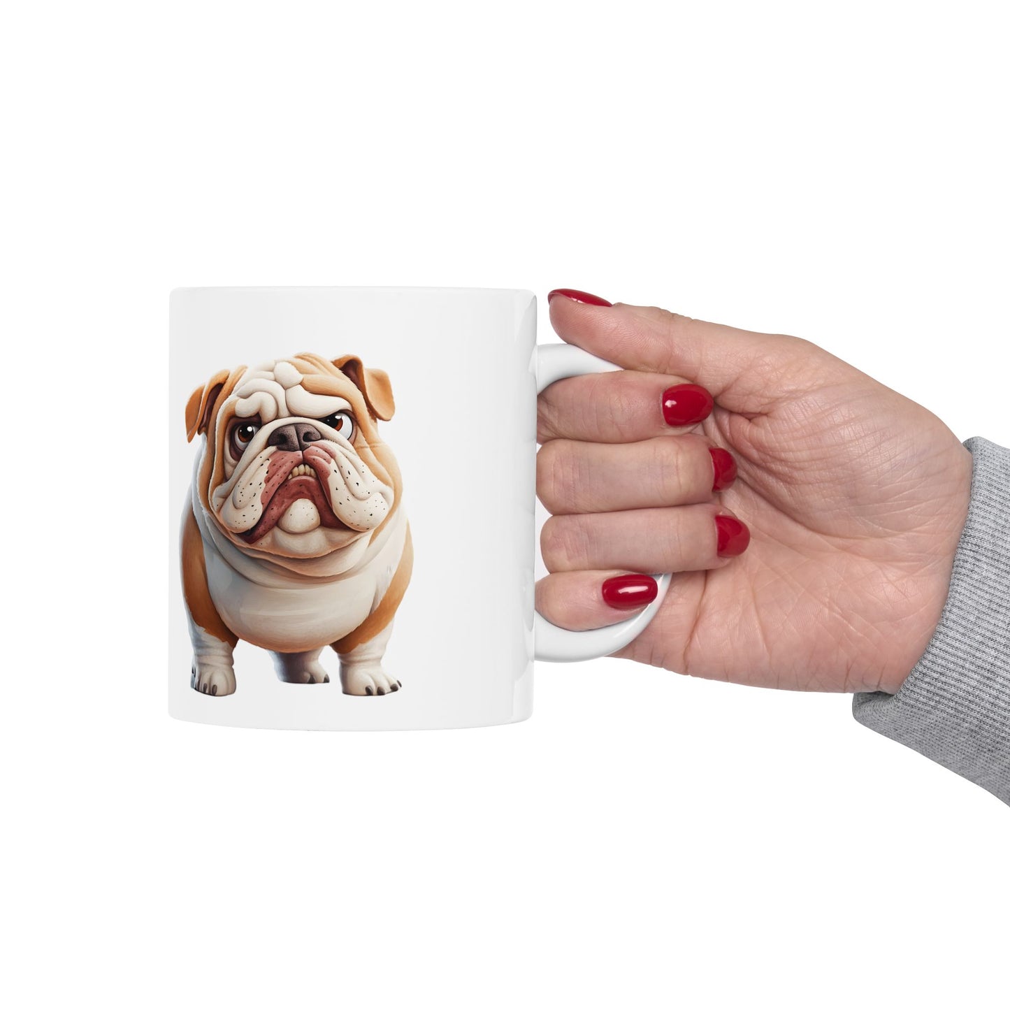 Bulldog Ceramic Mug – Perfect for Dog Lovers, 11oz & 15oz