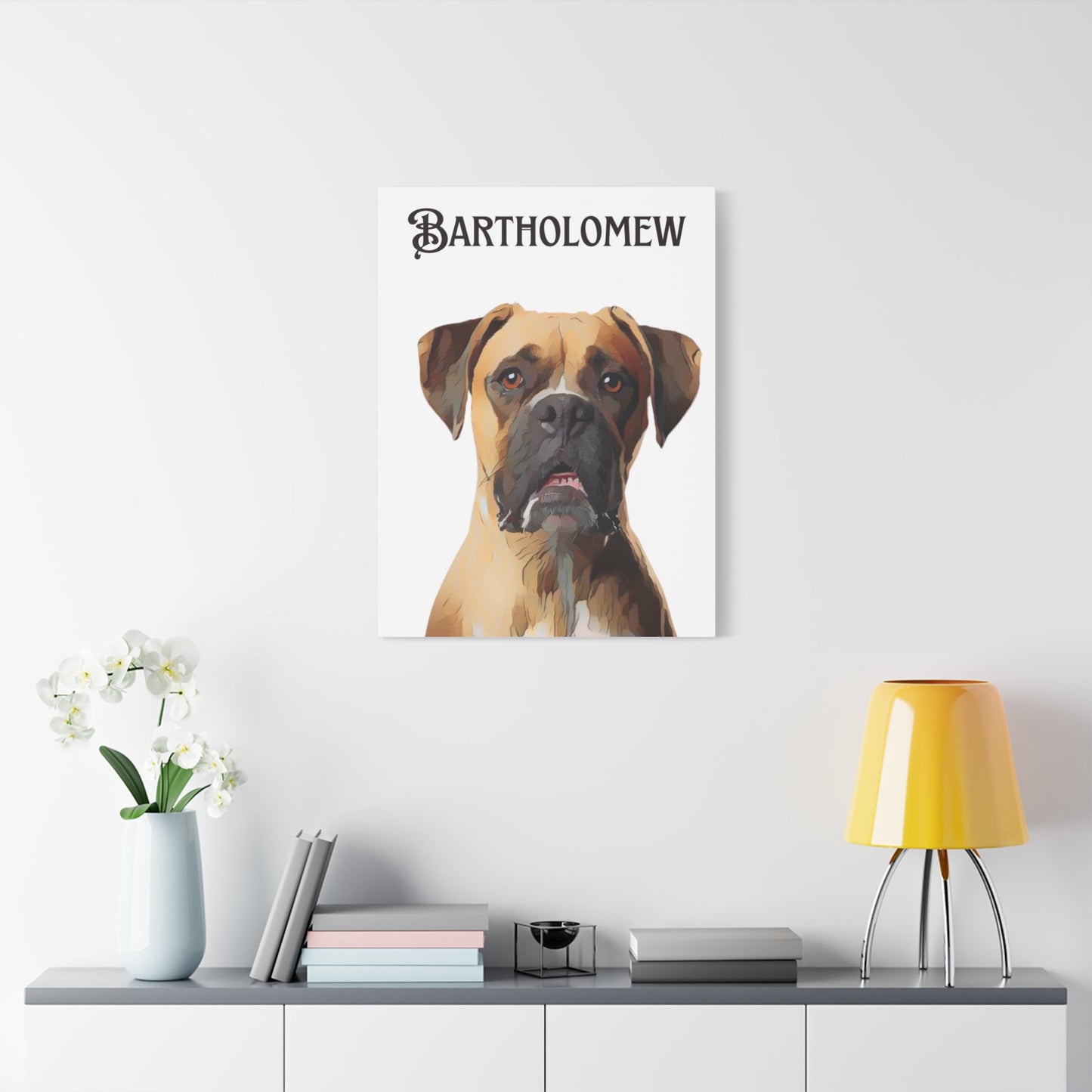 PAW-sonalized White Canvas Print | Upload Photo~Choose size | Purrfect Pet Haven