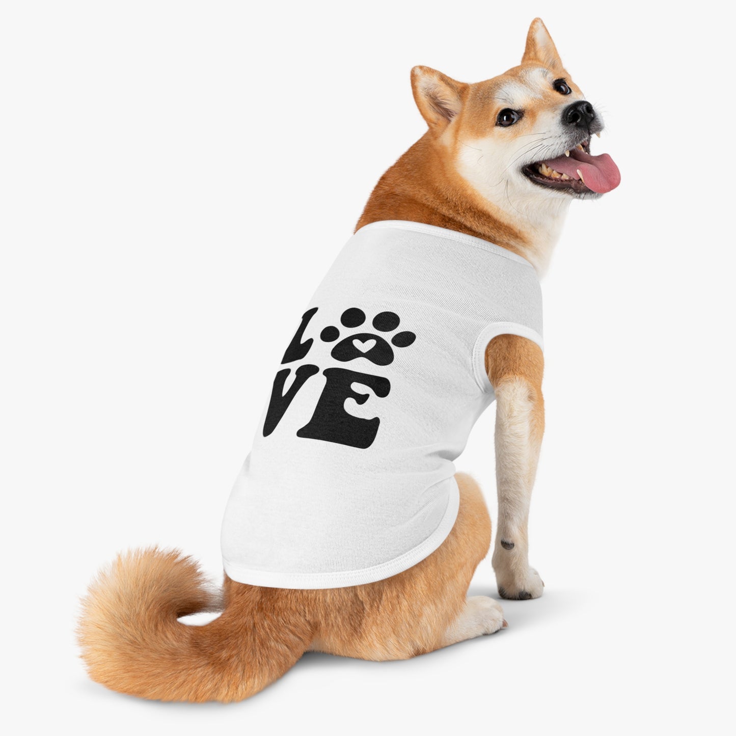Cute Pet Tank Top - 'Love' Design for Dogs and Cats