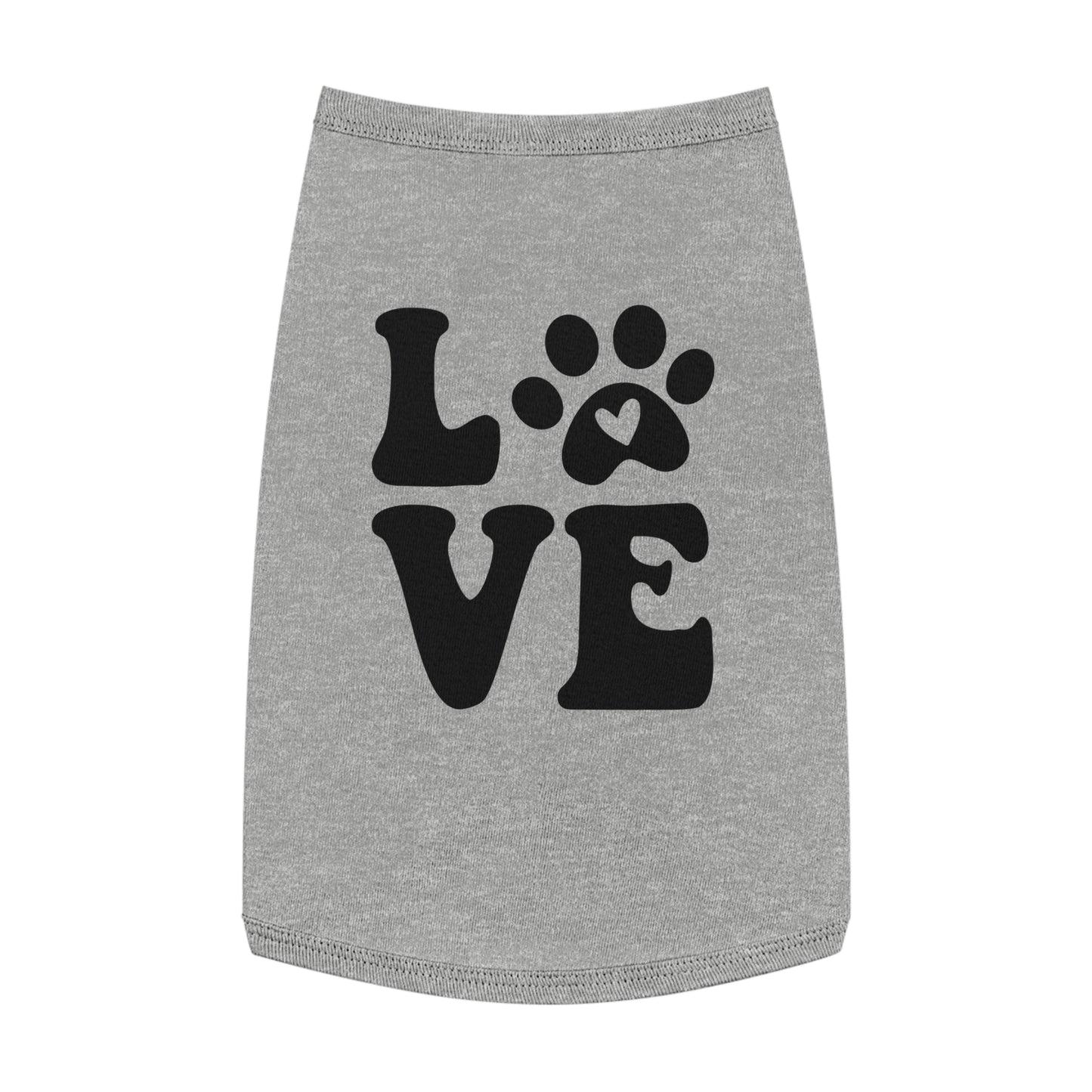 Cute Pet Tank Top - 'Love' Design for Dogs and Cats