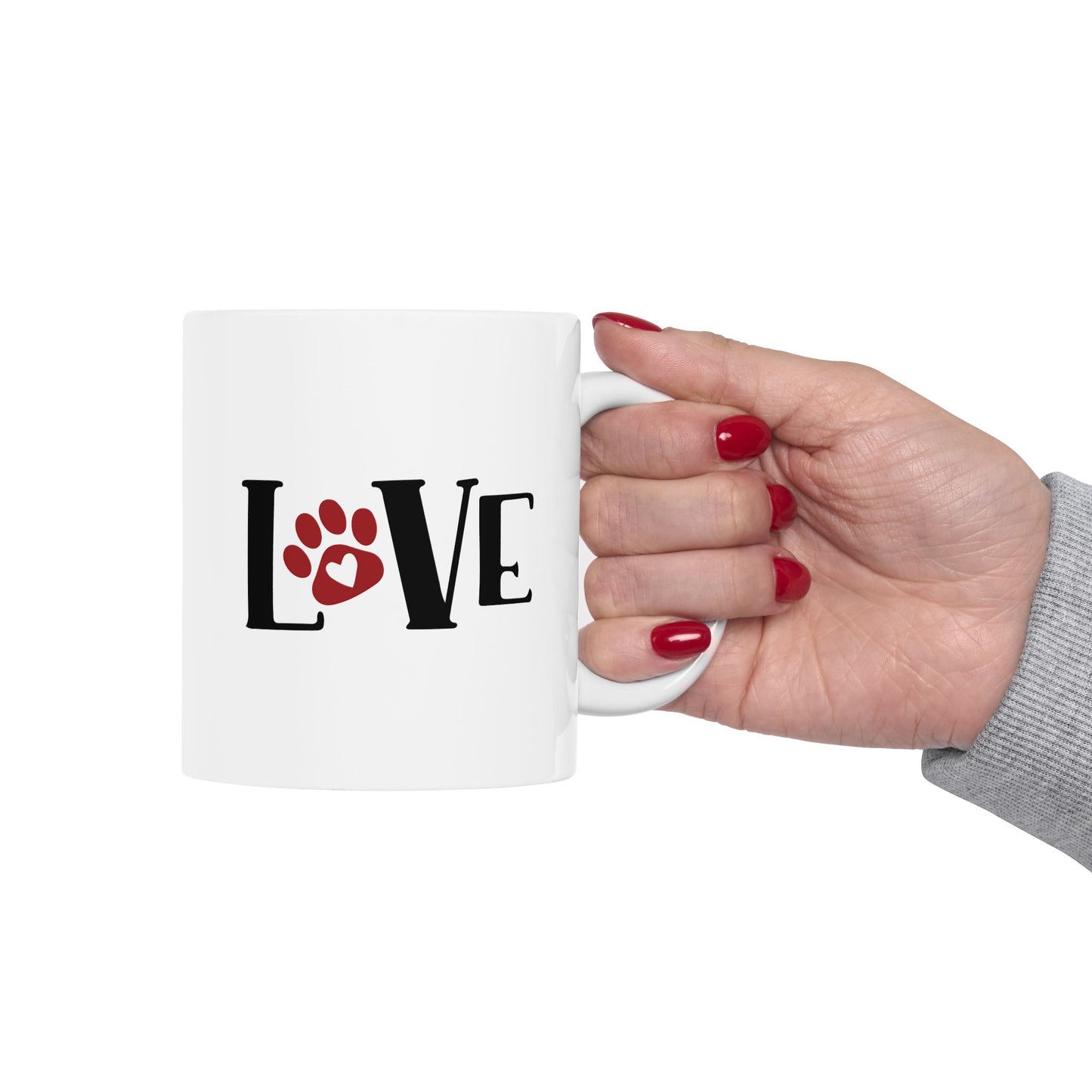 Love Ceramic Mug - 11oz & 15oz - Perfect Gift for All Dog Lovers