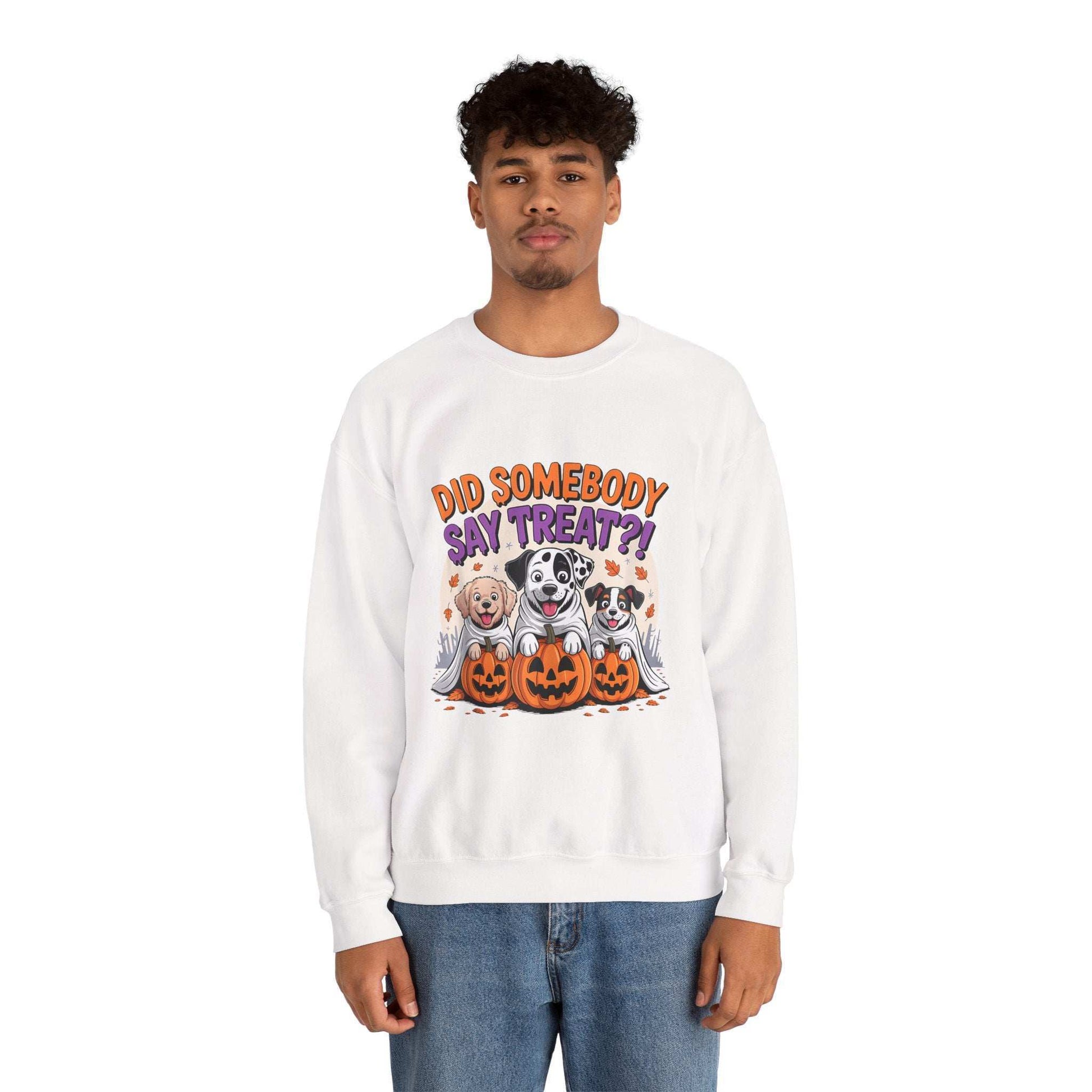 Halloween Dog Lover Crewneck - Cozy Spooky Season Pet Parent Sweatshirt - Purrfect Pet Haven