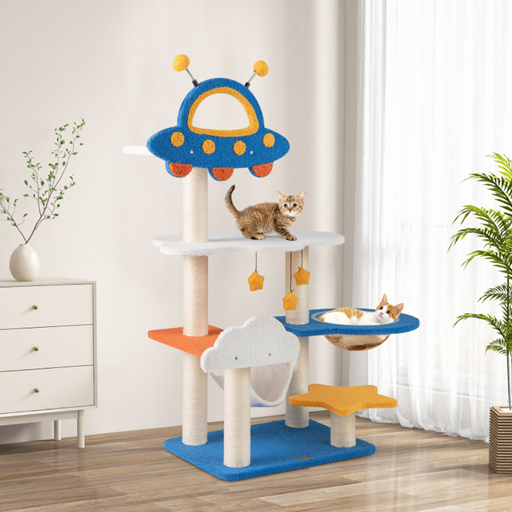 49 Inch UFO Cat Tree - Space Capsule