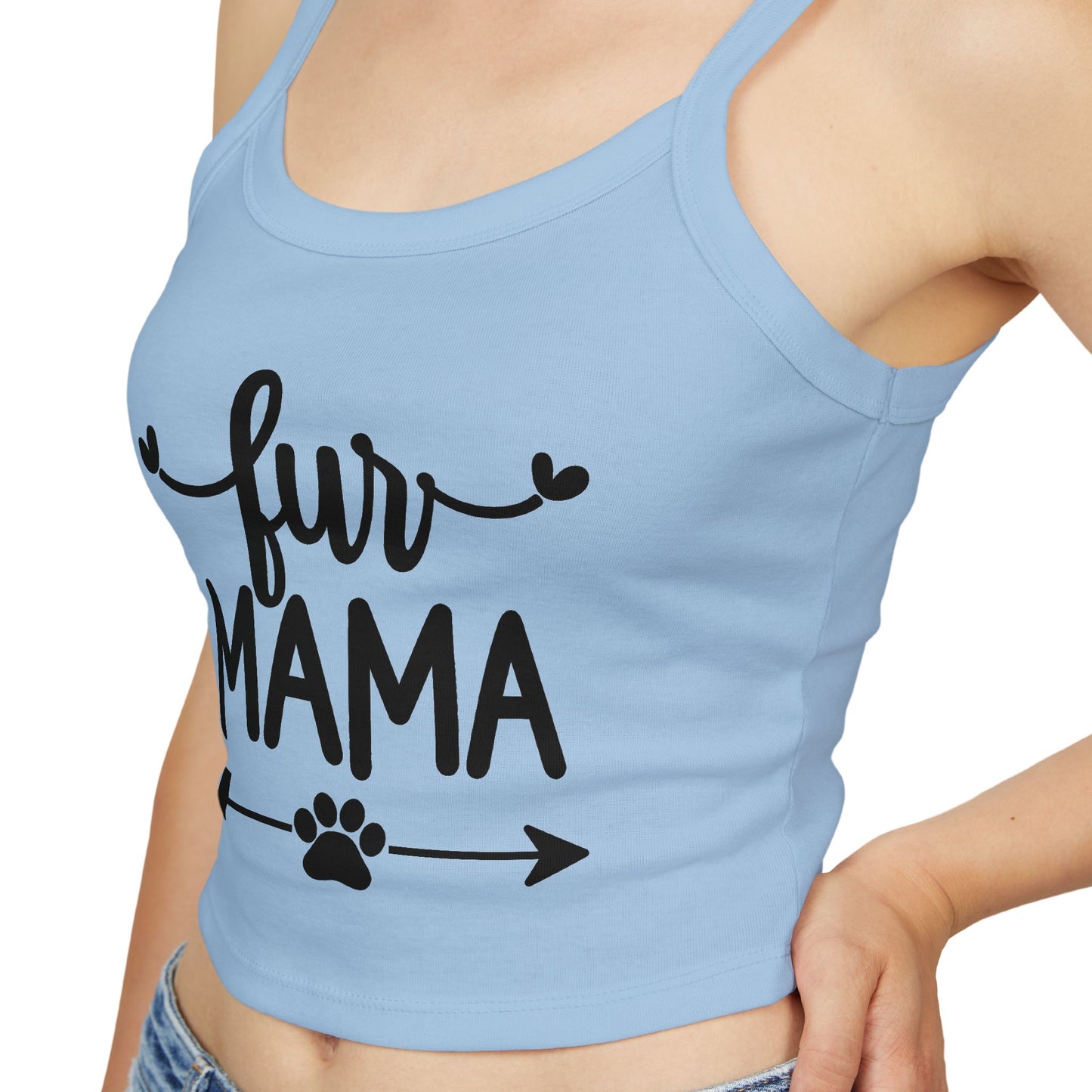 Fur Mama Spaghetti Strap Tank Top - Perfect for Dog Moms
