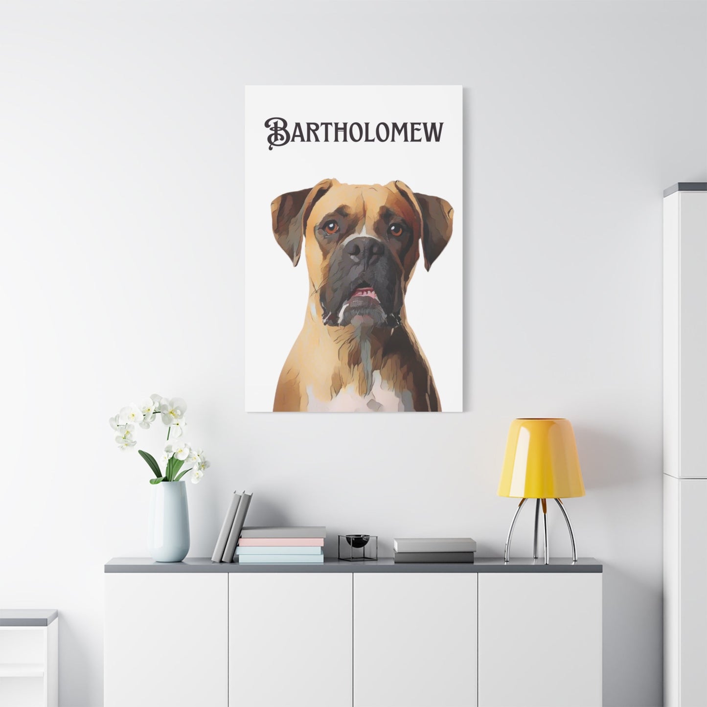 PAW-sonalized White Canvas Print | Upload Photo~Choose size | Purrfect Pet Haven
