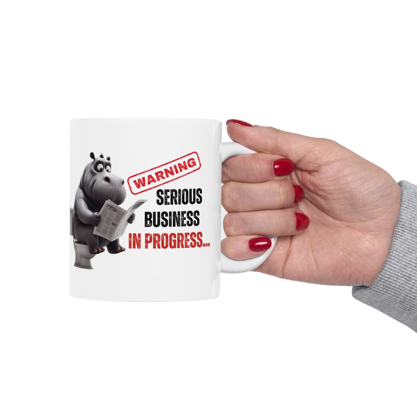 Funny Toilet Humor Ceramic Mug - 11oz & 15oz Coffee Cup for Adults | Purrfect Pet Haven