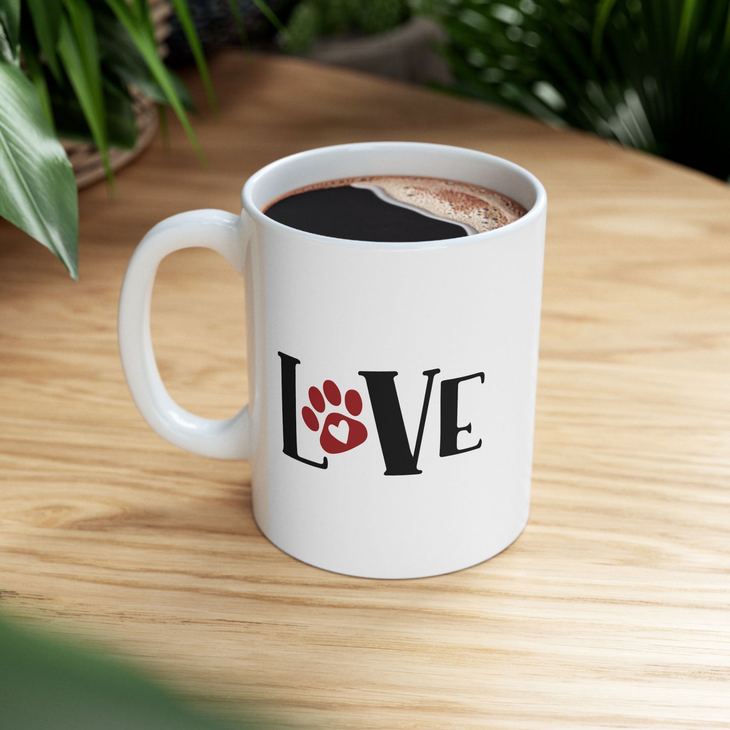 Love Ceramic Mug - 11oz & 15oz - Perfect Gift for All Dog Lovers