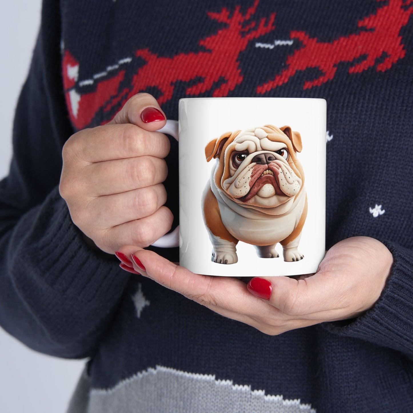 Bulldog Ceramic Mug – Perfect for Dog Lovers, 11oz & 15oz