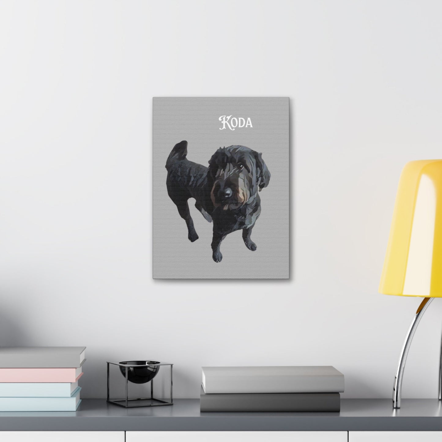 PAW-sonalized Light Grey Canvas Print | Upload Photo~Choose size | Purrfect Pet Haven