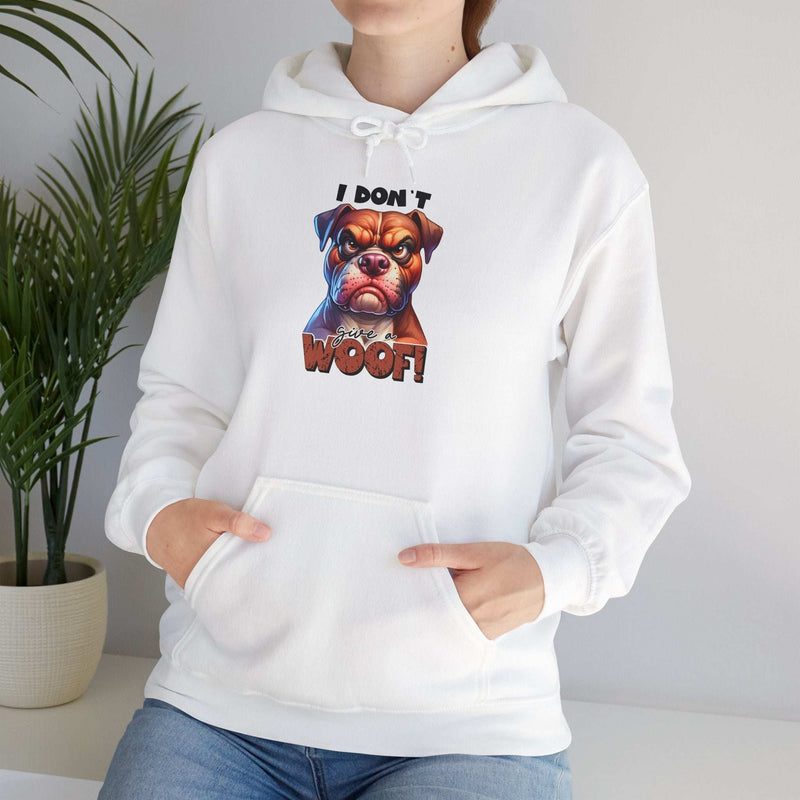 Fun Dog-Themed Unisex Hoodie - "I Don't Give a Woof" | Purrfect Pet Haven