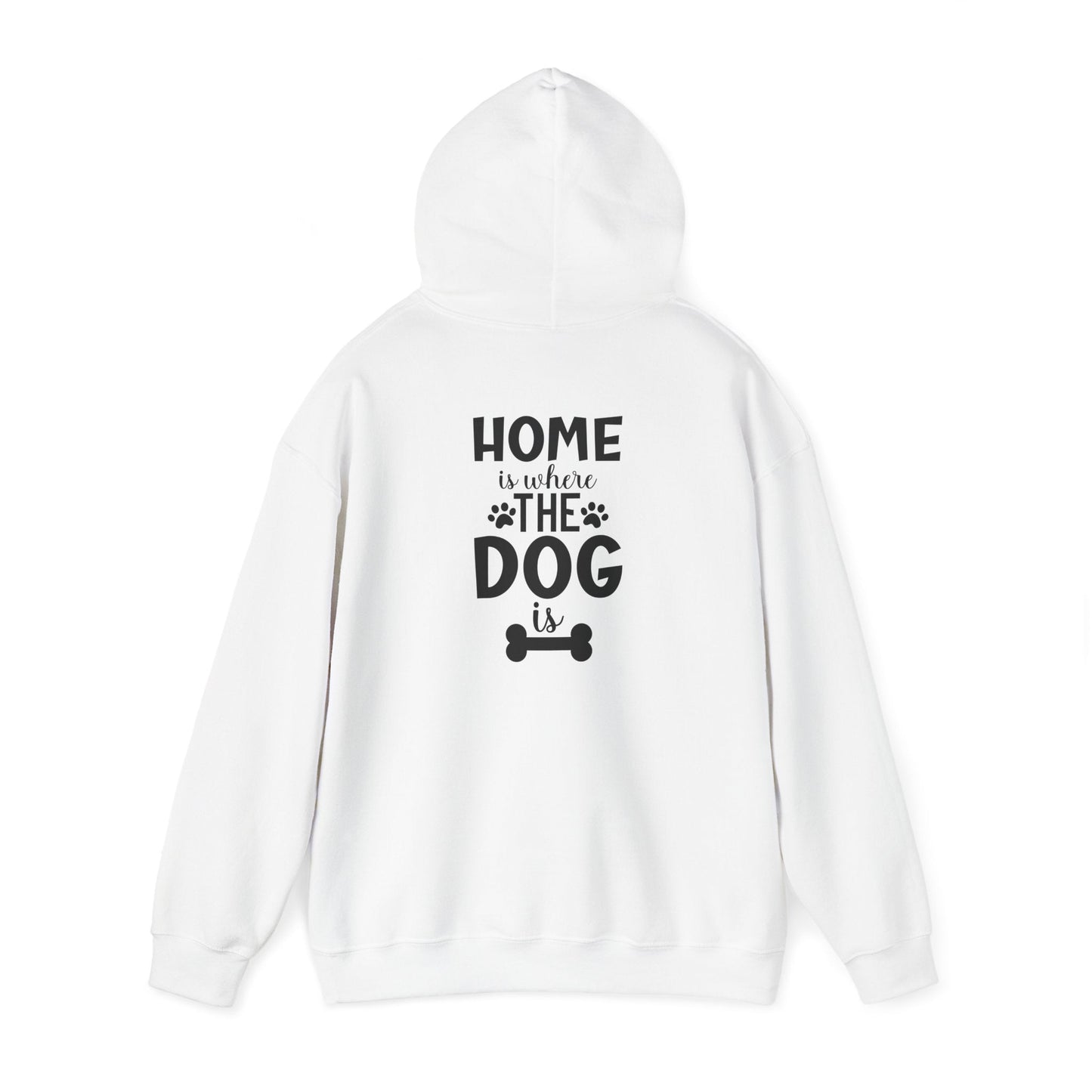 Home is Where the Dog Is Unisex Heavy Blend™ Hooded Sweatshirt | Purrfect Pet Haven